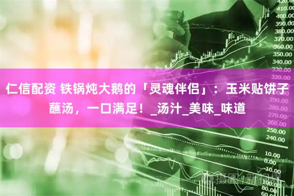 仁信配资 铁锅炖大鹅的「灵魂伴侣」：玉米贴饼子蘸汤，一口满足！_汤汁_美味_味道